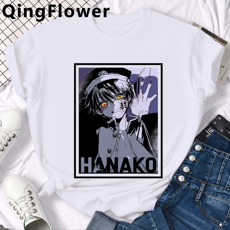 Áo nam Tay Ngắn Cổ Tròn In Hình Phong Cách Anime Toilet Bound Hanako Kun Dễ Thương