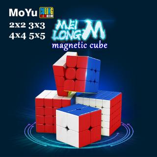 Moyu Meilong M Từ 2x2x2 3x3x3 Rubik's Cube 4x4x4 5x5x5 Speed Magic Cube Professional Magnet Puzzle Đồ chơi