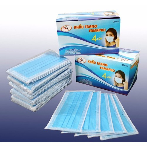 Hộp 50 cái khẩu trang y tế Nam Anh. 4 Lớp, kháng khuẩn Đủ loại Đủ Màu NCC Mr Dũng - lesidung