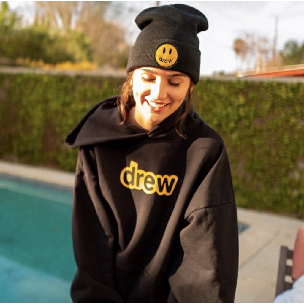 Áo Hoodie DREW HOUSE Nam Nữ Úniex From Rộng Châts Liệu Nỉ Bông Họa Tiết Chữ Ngang Ngực Dễ Phối