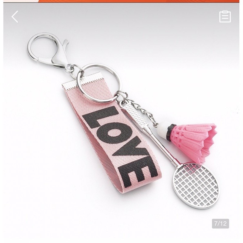 Móc khoá cầu lông LOVE