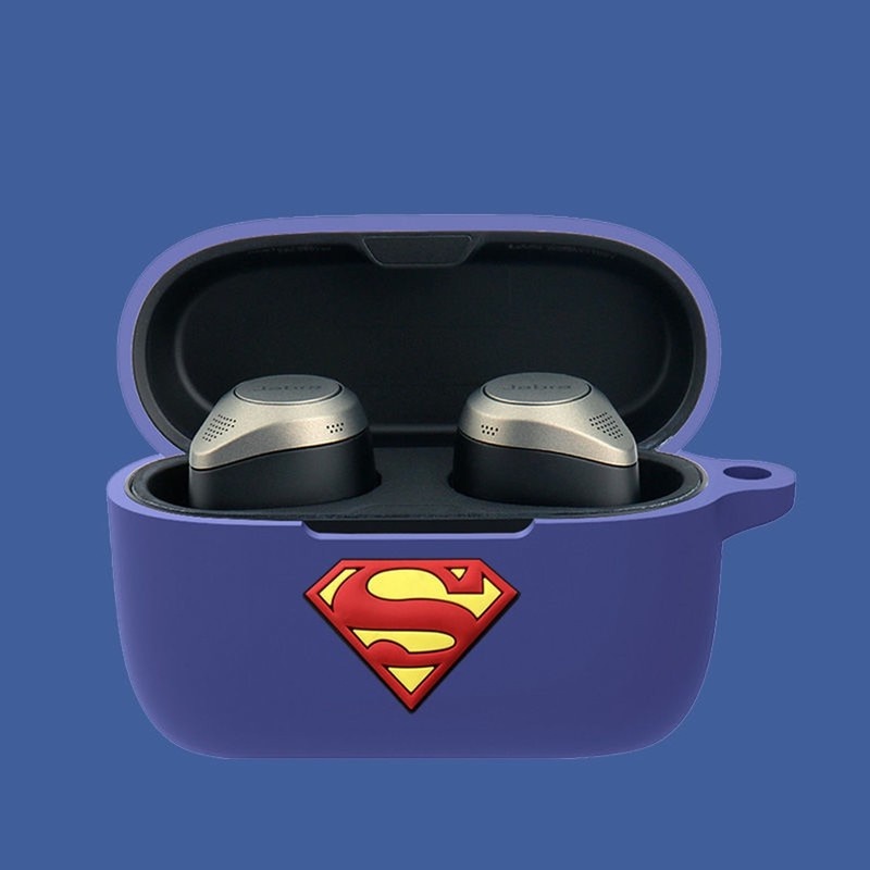 Vỏ Bảo Vệ Hộp Sạc Tai Nghe Jabra Elite 85T Chất Liệu Mềm Màu Trơn Họa Tiết Hoạt Hình