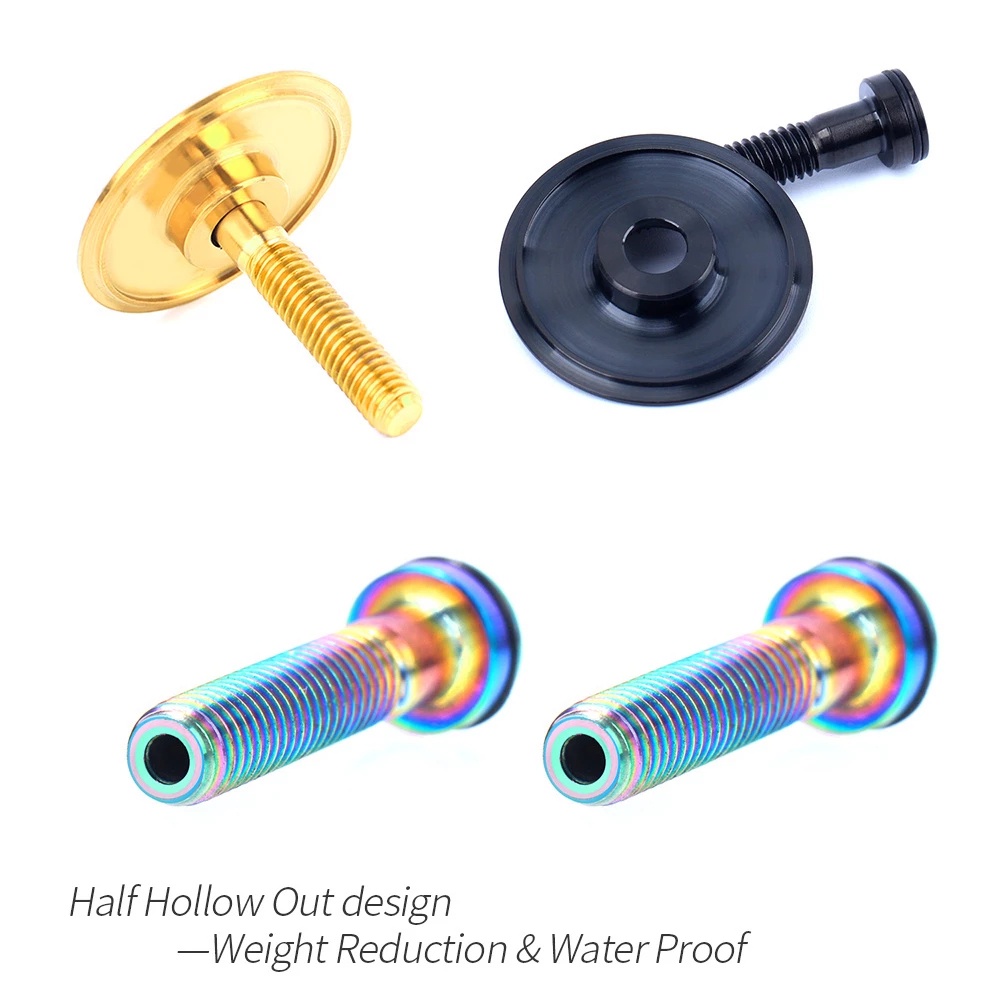 Nắp Đậy Đầu Trục Xe Đạp Leo Núi Bằng Hợp Kim Titan 28.6mm 1 1/8"