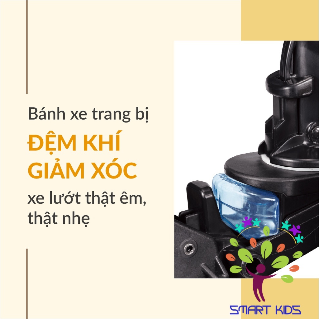 Xe đẩy Combi Sugocal Compact 4 bánh quay tự động