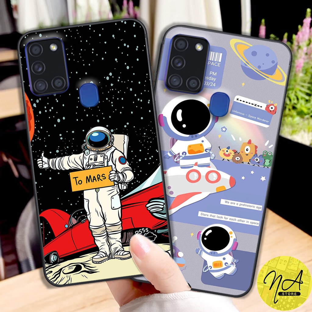 Ốp lưng điện thoại Samsung a21s hình nhà thám hiểm mặt trăng siêu dễ thương 2022