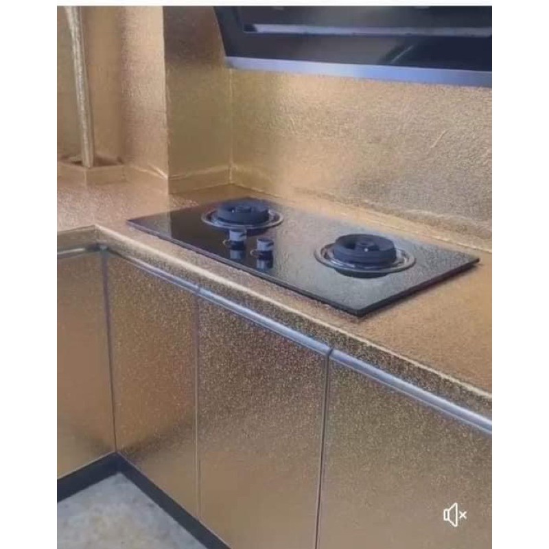 GIẤY DÁN BẾP 3Mx60CM (DECAL) MÀU BẠC, VÀNG ĐỒNG TRÁNG BẠC CÁO CẤP CHỐNG THẤM | BigBuy360 - bigbuy360.vn