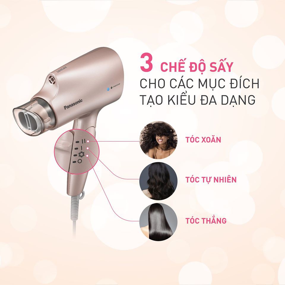 Máy sấy tóc công nghệ nanoe bảo vệ tóc Panasonic EH-NA27PN645