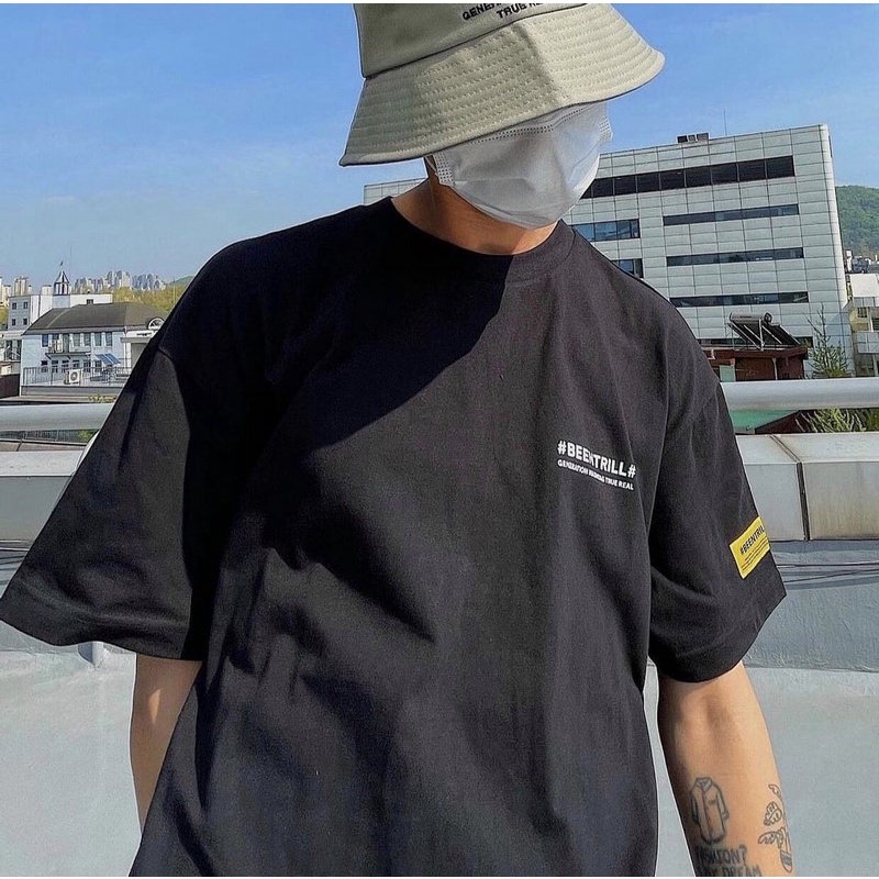 ⚡️ Áo Phông Unisex Beentrill Logo Black HÀNG XUẤT DƯ FULL TEM TAG
