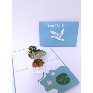 Vịt Trời - Duck Hawk  -  Thiệp 3D