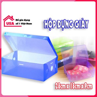 Combo 2 Hộp đựng giày trong suốt tiện lợi