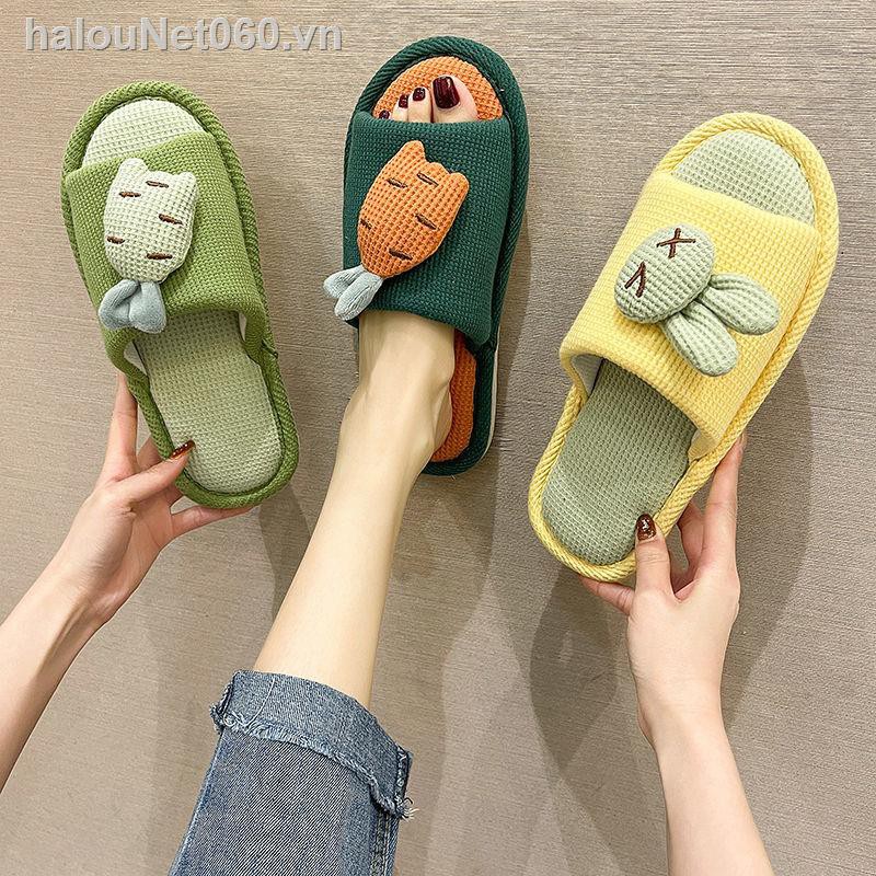 (Đang Bán) Dép Bông Đi Trong Nhà Đế Dày Chống Trượt