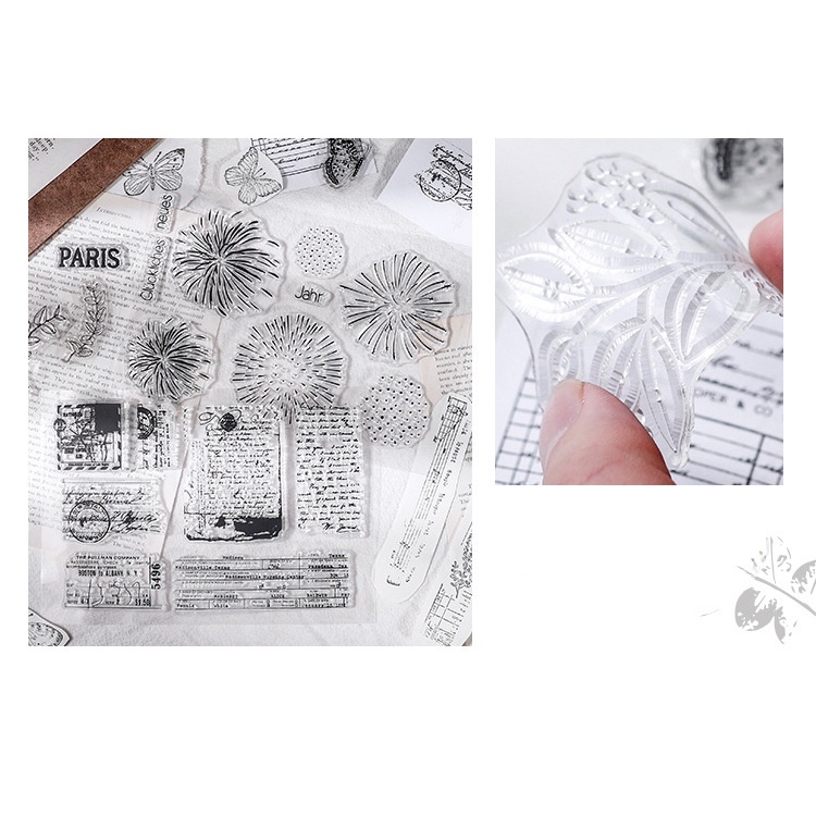 Con dấu silicon trong suốt phong cách Vintage thân thiện với môi trường