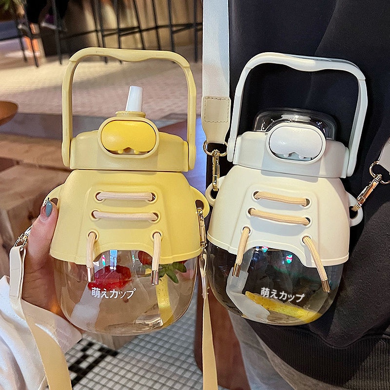 Bình nước dung tích lớn 1.2l/1.7l/2.2l có ống hút tiện dụng