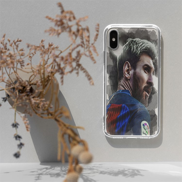 Ốp lưng cầu thủ Messi FB SPORT cool ngầu Ốp bóng đá chống bẩn cho IP 5 đến IP 12 pro max BAR20210110