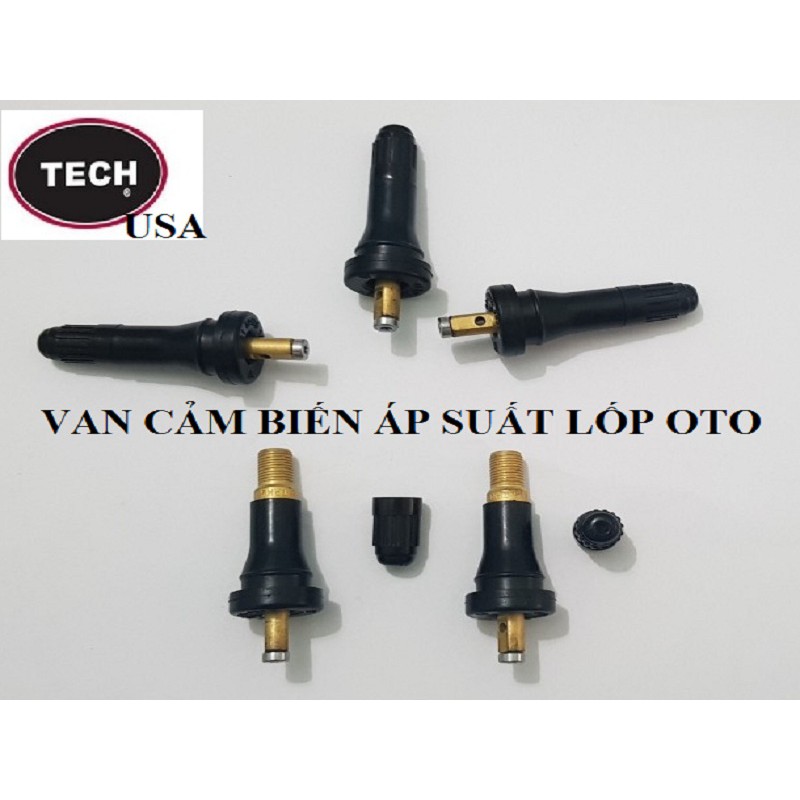 Van Cao Su Cảm Biến Áp Suất Lốp TECH USA(Thân Cây TPMS Bộ Dịch Vụ)