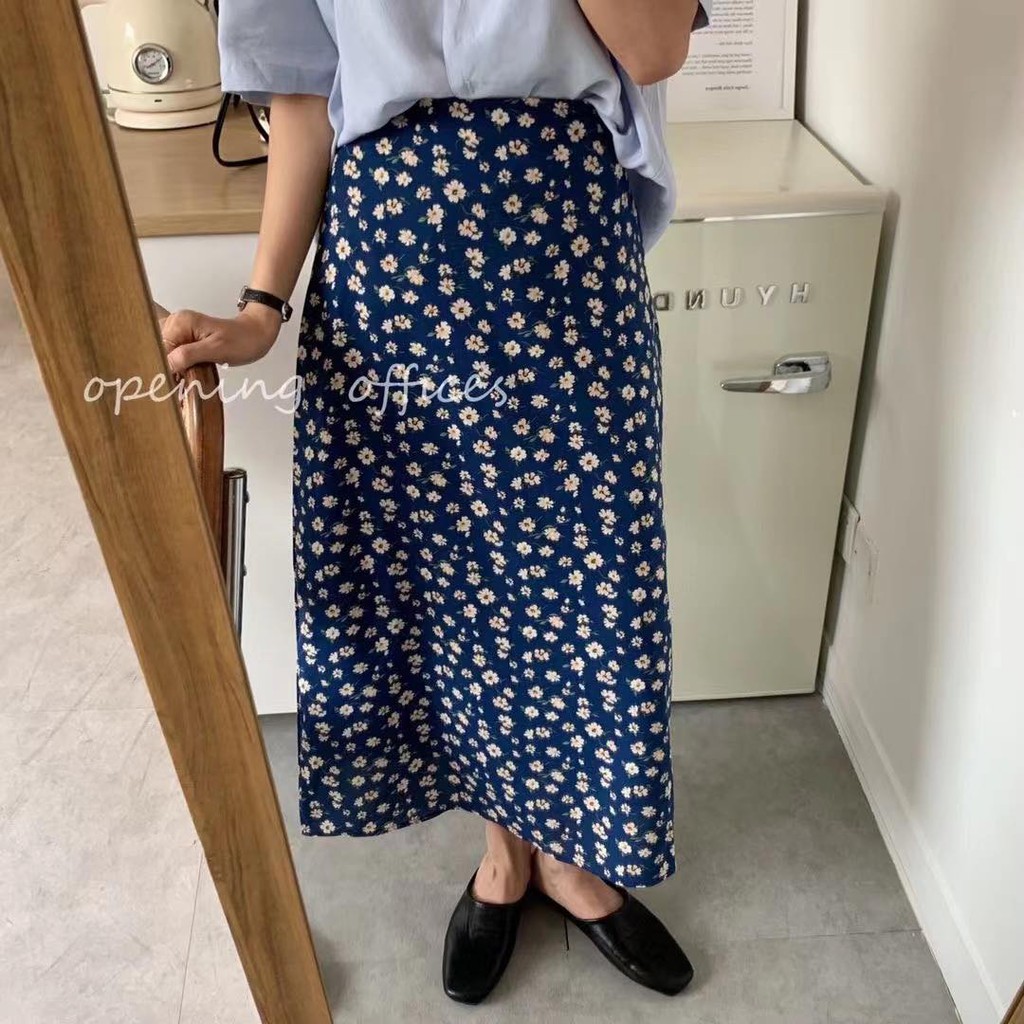 Chân váy in hoa nhí dáng dài _ CV0035 | BigBuy360 - bigbuy360.vn