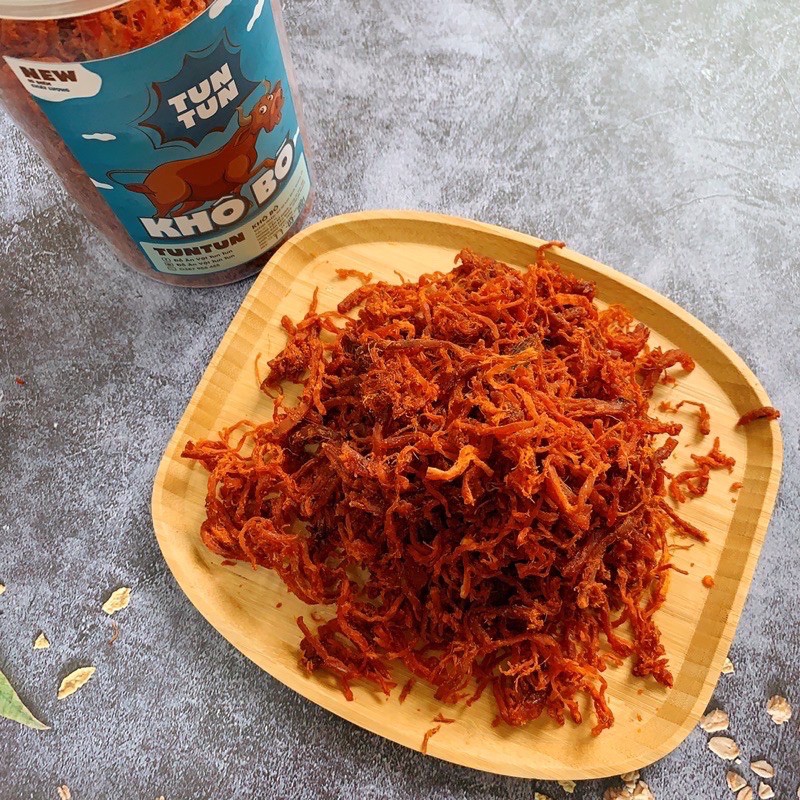 Khô Bò Sợi ❤️Hàng Loại 1❤️ Ngon Suất Sắc hũ 250gr Thơm Ngon- Đồ ăn vặt CemLYHN | BigBuy360 - bigbuy360.vn