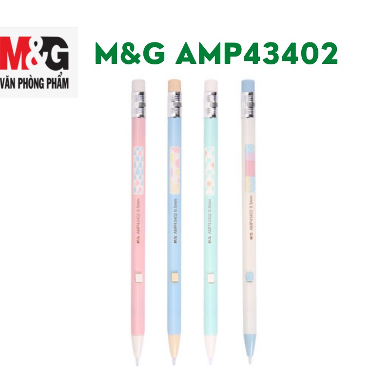 Chì Bấm M&amp;G AMP43402 (0.5mm) Tự Động Thân Màu Pastel - 1 cây