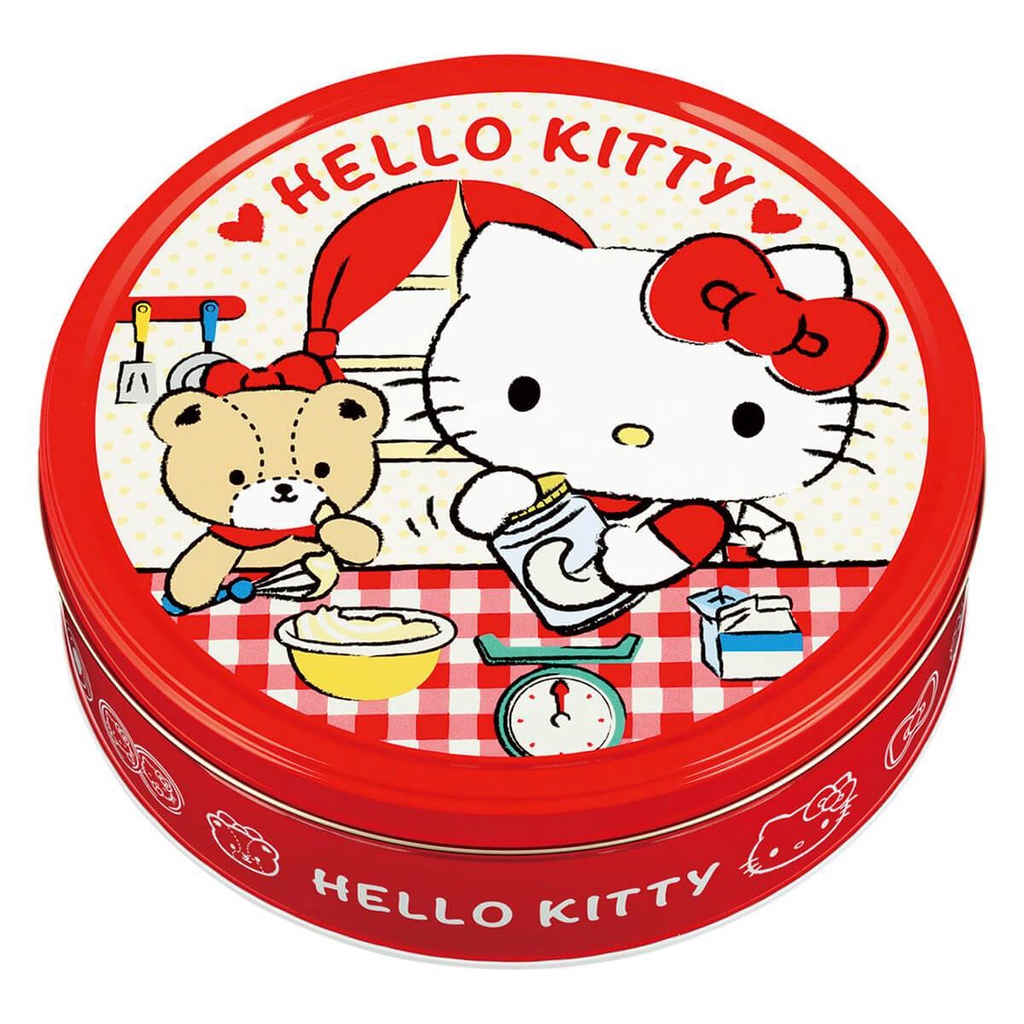 Bánh bourbon hộp sắt 60c hello kitty (đỏ, vàng) - Nhật Bản