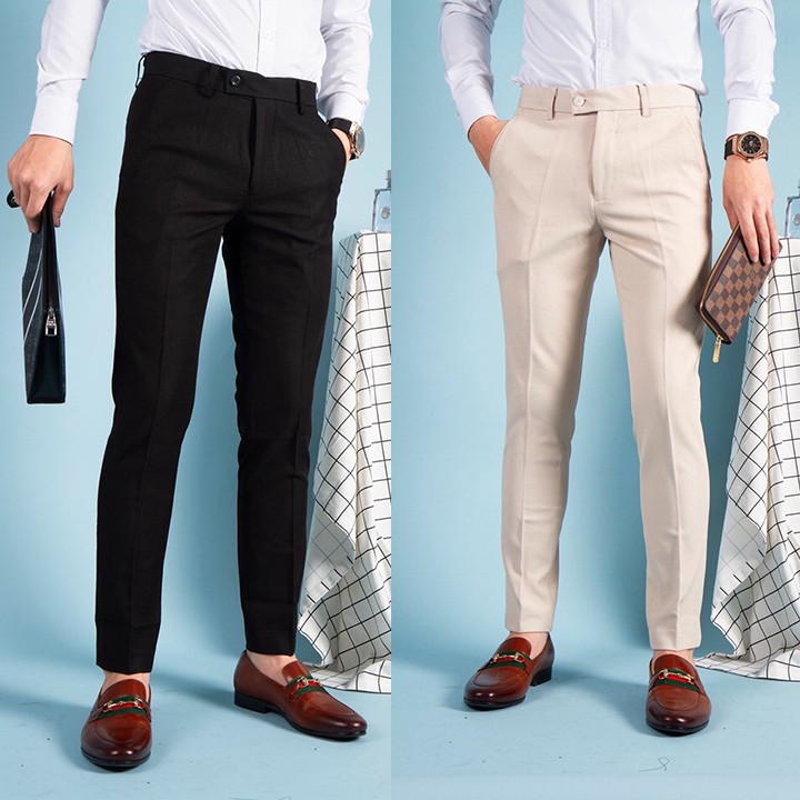 [ Quần sịn ] Combo 2 quần tây nam vải sịn màu tự chọn