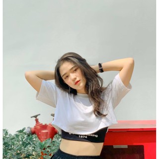 Áo Thun Croptop GROUNDBREAKING 1974 (Set 2 áo CROPTOP & BRA)