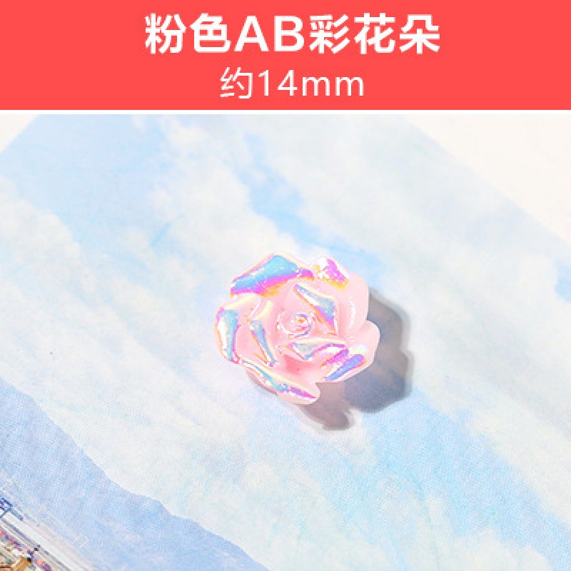 Set 10 phụ kiện hoa hồng nhựa nhiều màu thủ công cho nữ