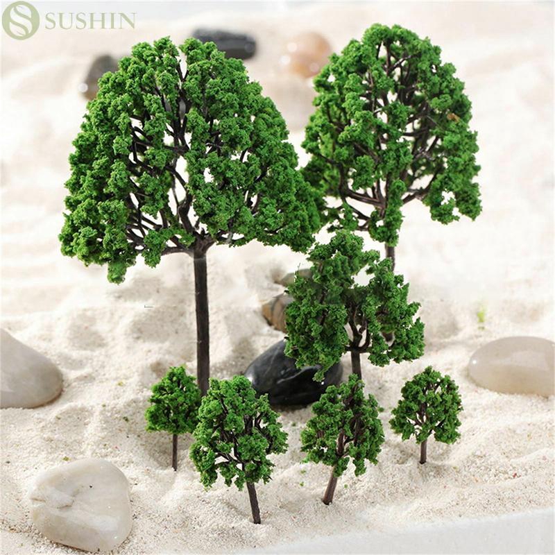 Bộ 11 mô hình cây cối mini nhân tạo màu xanh lá chuyên dụng cho trang trí phong  cảnh | Shopee Việt Nam