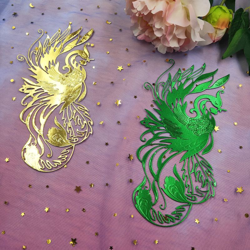 Khuôn cắt giấy kim loại tạo hình chim phượng hoàng xinh xắn chất lượng cao