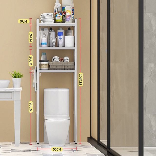 [𝐅𝐫𝐞𝐞𝐬𝐡𝐢𝐩] Kệ Để Đồ Trên Máy Giặt, bồn cầu, toilet bằng Inox cao cấp VANDO