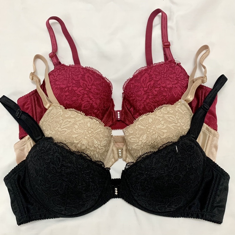 Áo Lót Nhật Ren Mút Mỏng, Áo Bra Nâng Ngực Có Gọng Cài Trước & Cài Sau Hàng Cao Cấp