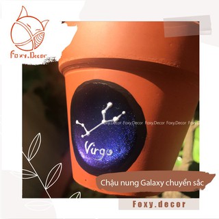 [🌵🌈Chậu đất nung Galaxy Effect 12 cung hoàng đạo🌈🌵] - nhận vẽ theo yêu cầu (sỉ - lẻ)
