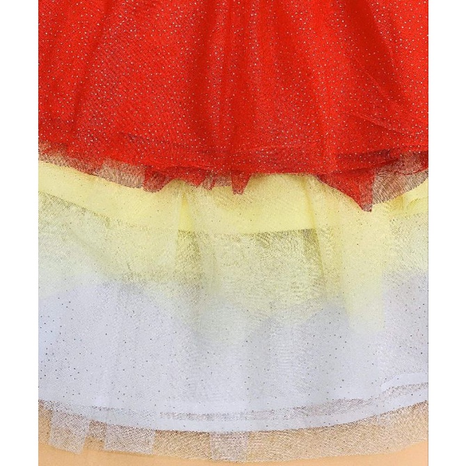 Đầm thun phối chân váy voan Little Princess + K-D