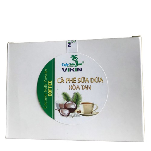[TẶNG THÊM GÓI CÀ PHÊ 17G] Cà Phê Sữa Dừa Hòa Tan VIKIN, hộp 6 gói x 17g ,tiện lợi, nguyên chất và an toàn cho sức khỏe. | BigBuy360 - bigbuy360.vn
