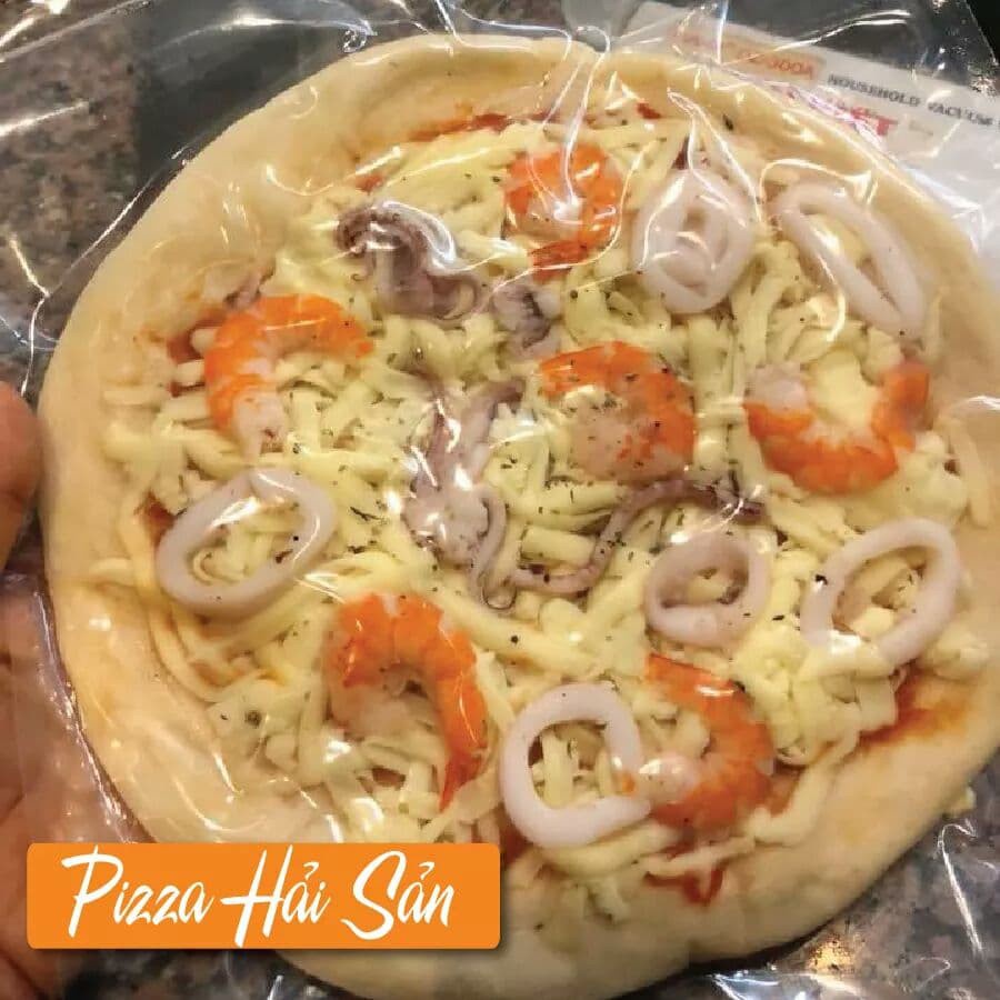 Pizza Men Tự Nhiên Làm Sẵn Đủ Vị Hải Sản - Xúc Xích - Bò Ngô - Thịt Nguội - Double Cheese - Xúc Xích Thịt Nguội