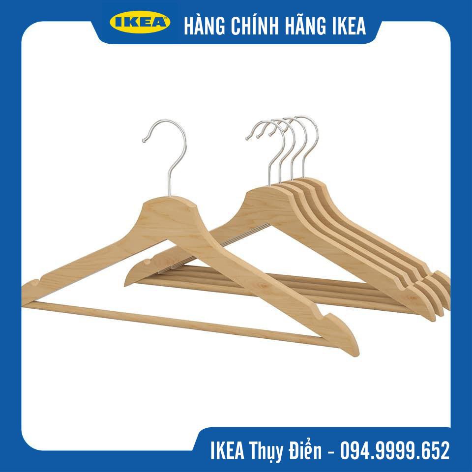 Bộ mắc áo gỗ IKEA