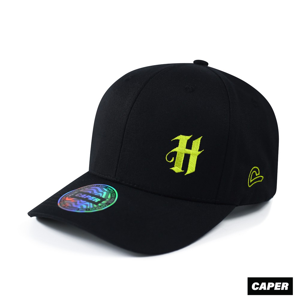 Mũ nón BallCap Caper đen H logo nhiều màu