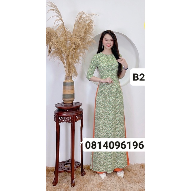 AO DAI MAY SẴN LỤA HÀN CHÂU CAO CẤP