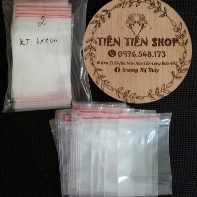 100G túi zip số 2 (6x8.5cm)