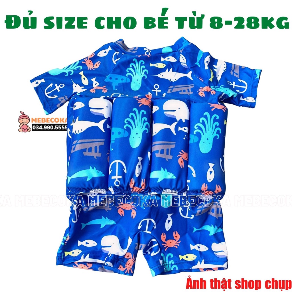 Đồ bơi trẻ em ,áo bơi liền phao tự nổi , bộ liền có phao cho bé trai bé gái loại cao cấp