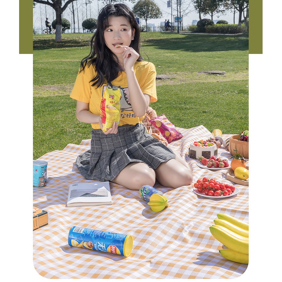 Thảm picnic GALANO thảm trải dã ngoại, du lịch chống nước 150 x 180 cm gấp gọn tiện dụng HG-001405