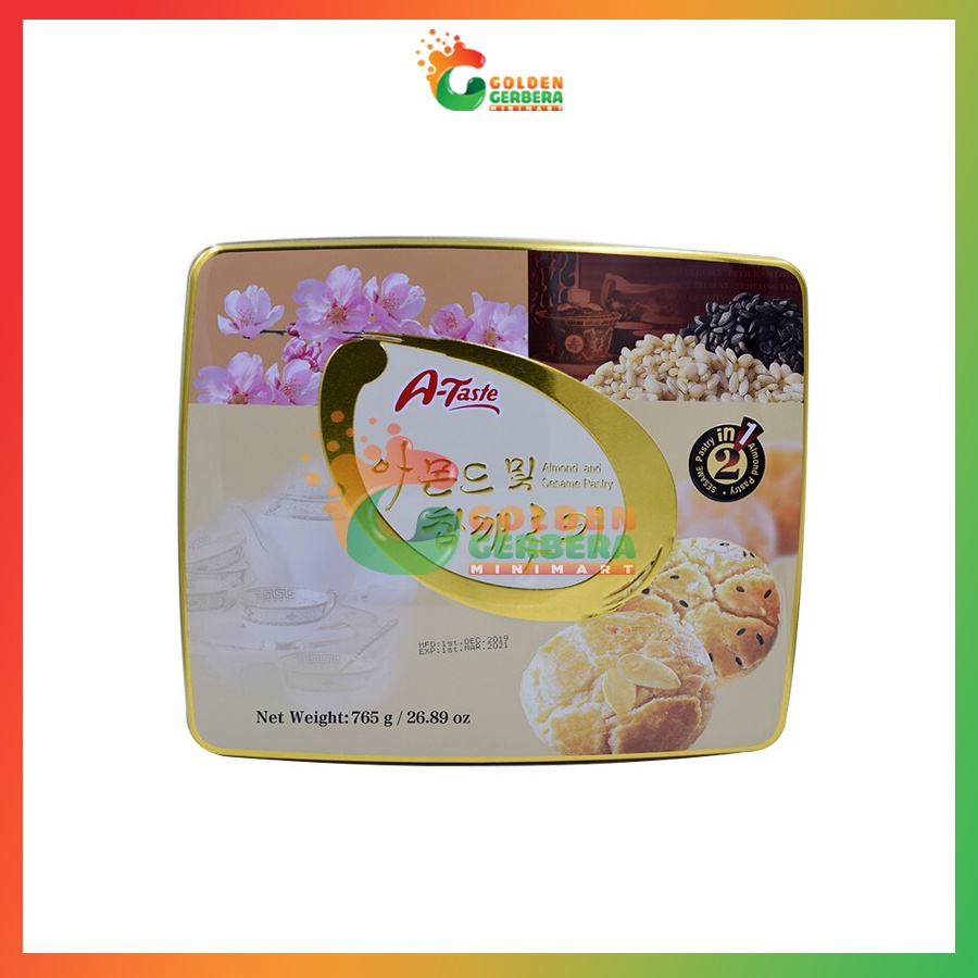 Bánh Quy A-Taste Silang Hạnh Nhân & Mè Hàn Quốc 765g Giá Tốt