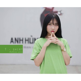 ÁO THUN TRƠN AGE2X - XANH CHUỐI ĐỐM