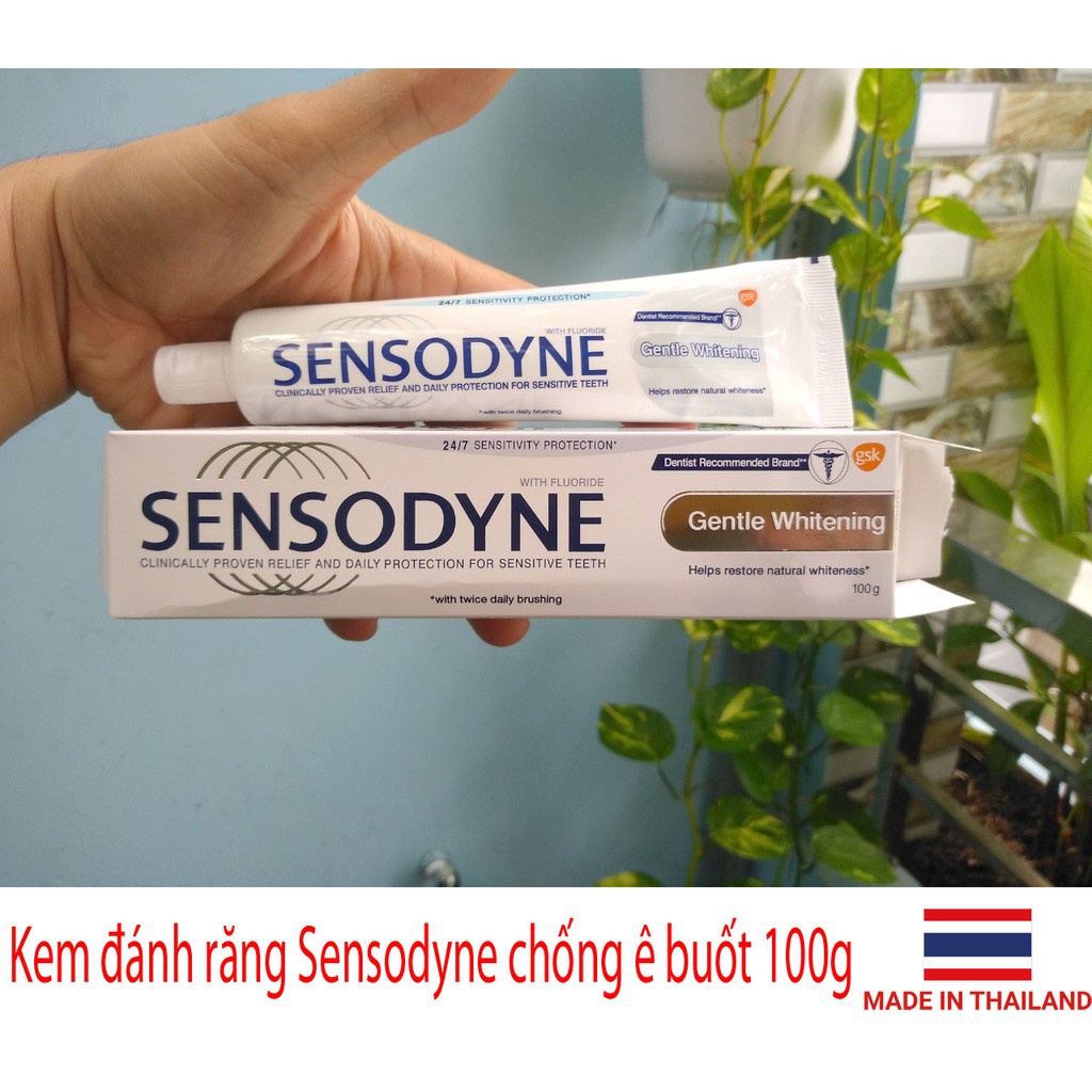 Kem đánh răng Sensodyne chống ê buốt làm trắng răng 100g (Thái Lan)