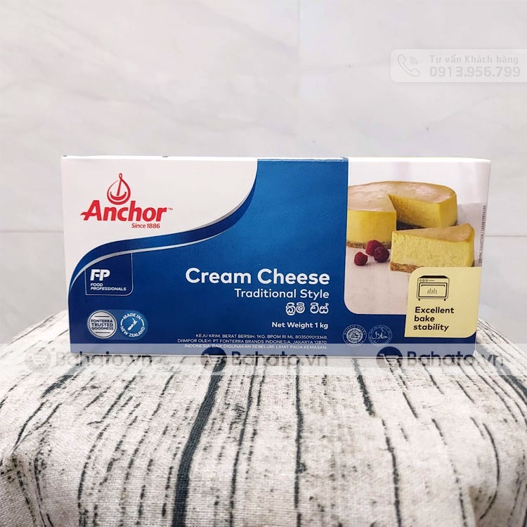 Phô mai kem Cream Cheese Anchor hộp 1kg