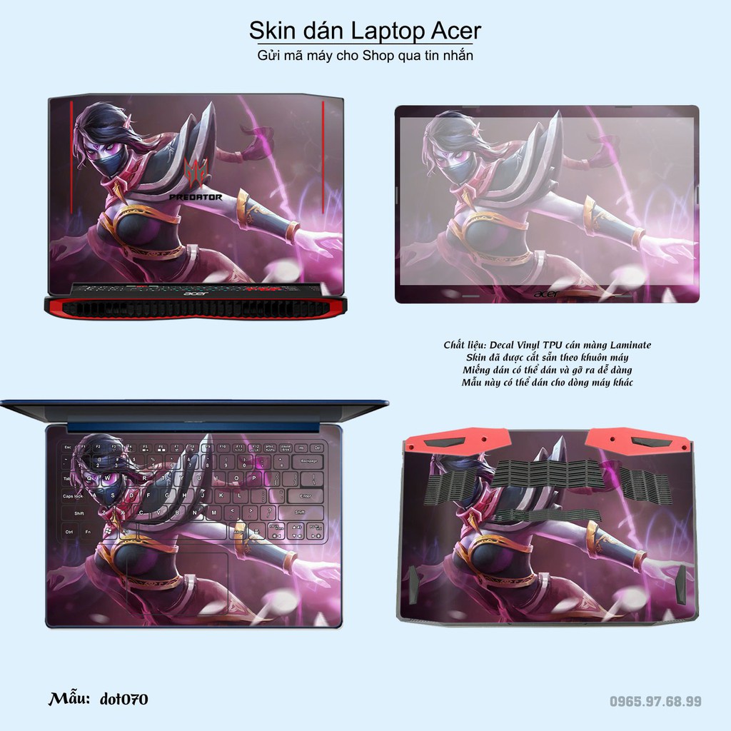 Skin dán Laptop Acer in hình Dota 2 _nhiều mẫu 12 (inbox mã máy cho Shop)