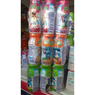 Lốc 6 chai sữa chua uống SuSu IQ 80ml hương Dâu, cam, táo nho
