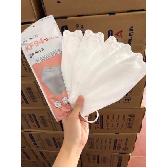 THÙNG KHẨU TRANG KHÁNG KHUẨN 4D KF94  VINA MASK NGƯỜI LỚN(300 CHIẾC)