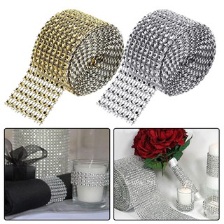 Cuộn dây lưới đính đá pha lê lấp lánh trang trí đám cưới