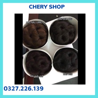 Tóc giả búi 💄 FREESHIP 💄 tóc giả búi kẹp hoa