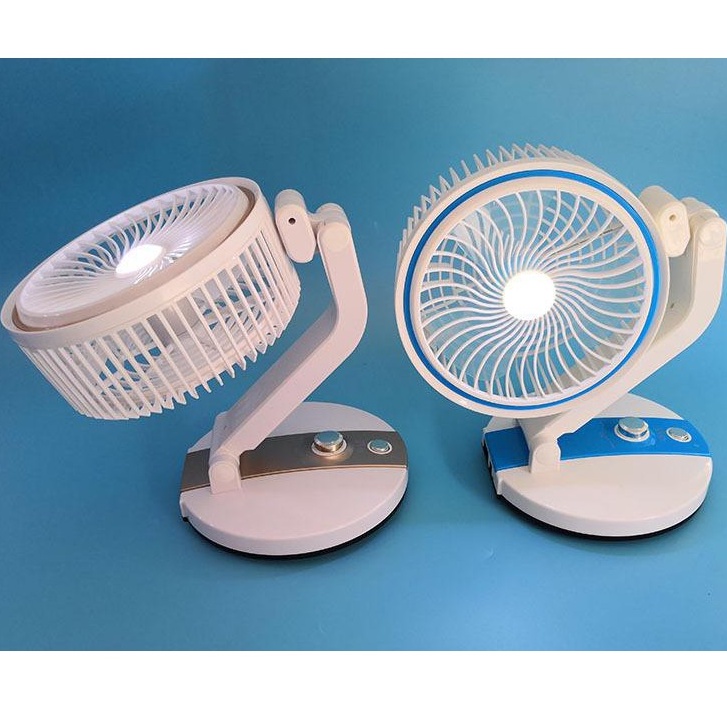 Quạt sạc có đèn tích điện gấp gọn nhiều tư thế